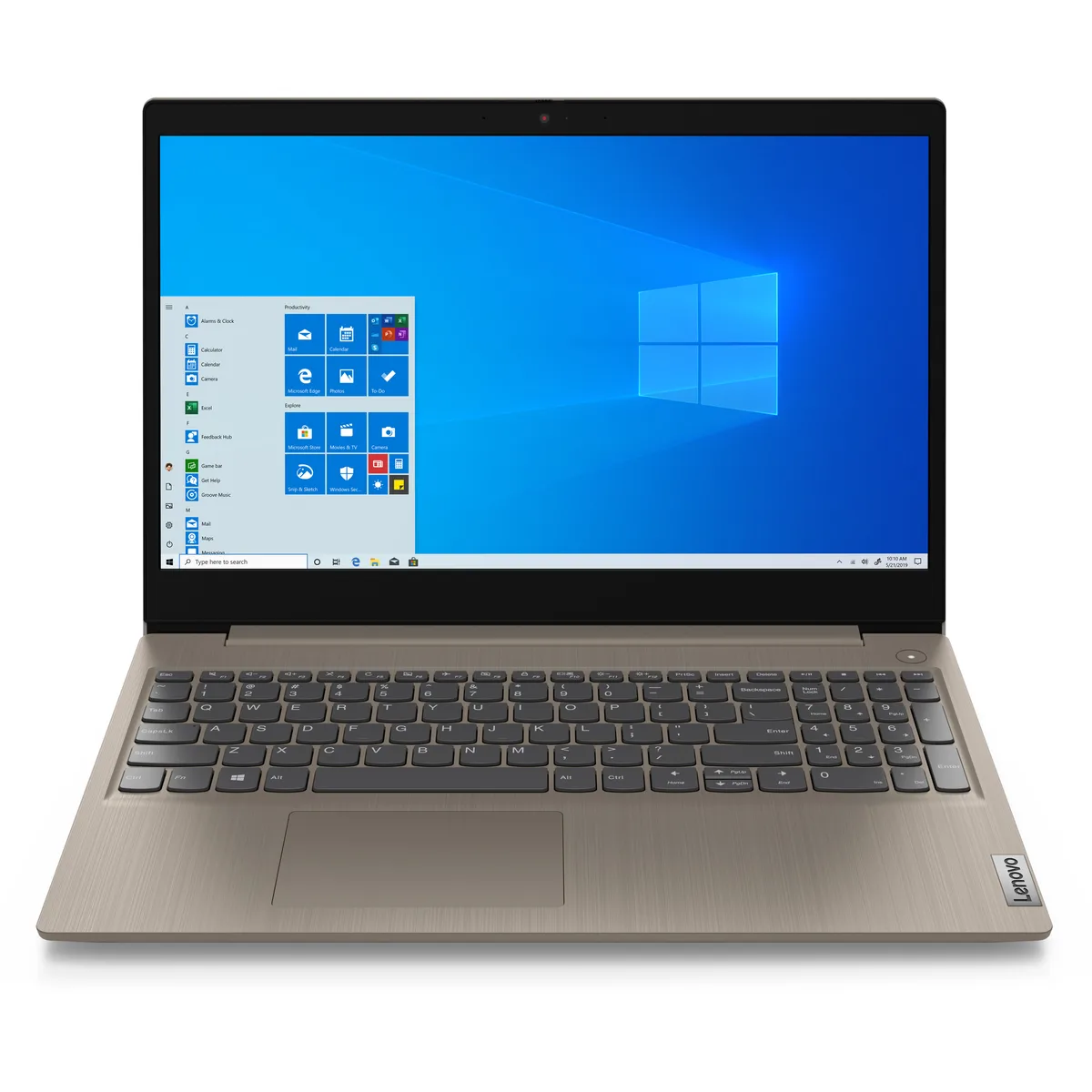 Almond 15.6 inch laptop with anti-glare display and privacy shutter camera