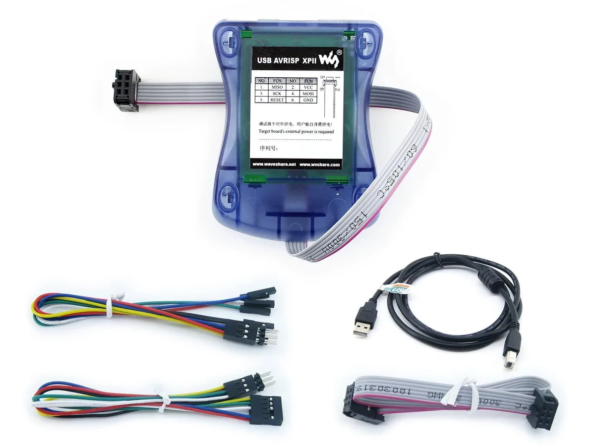 LORDWORLD LORDWORLD AVRISP mkII USB 2.0 Programmer development board — ภาพสินค้า