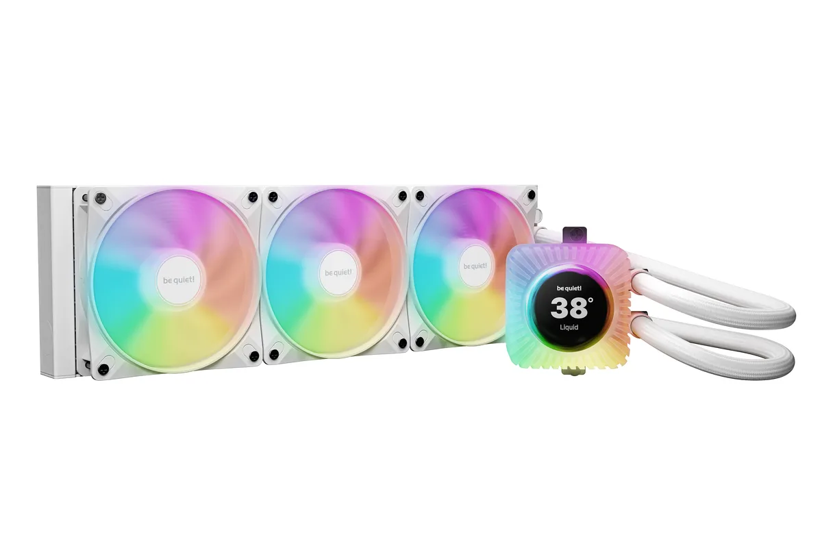 be quiet! be quiet! Light Loop IO LCD BW033 360mm White liquid cooler — product photo