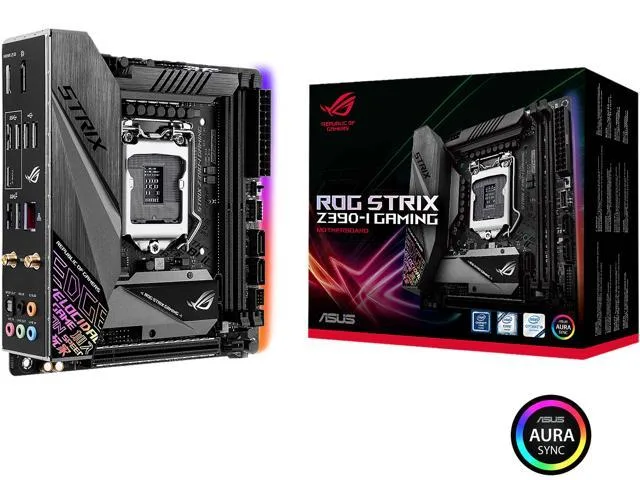 Compact square mini-ITX motherboard dark grey VRM heatsink integrated I/O shield double-decker M.2 heatsink RGB lighting accents