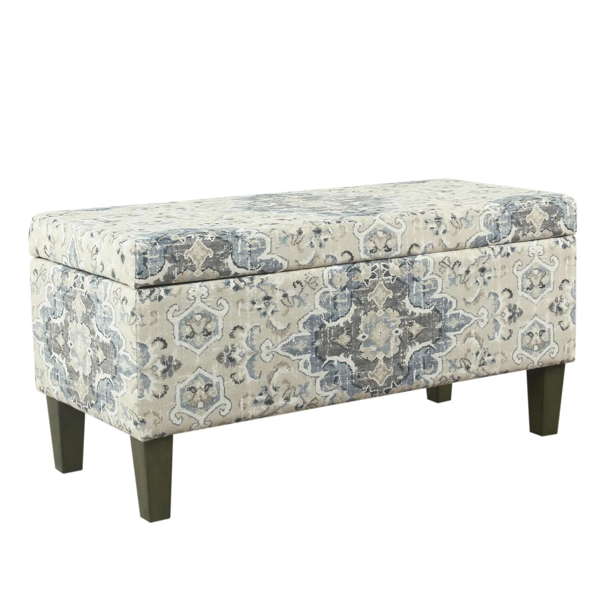  HomePop K6384NP-A861 Storage Bench Antiqued Blue 36x16x18 in — fotografija proizvoda