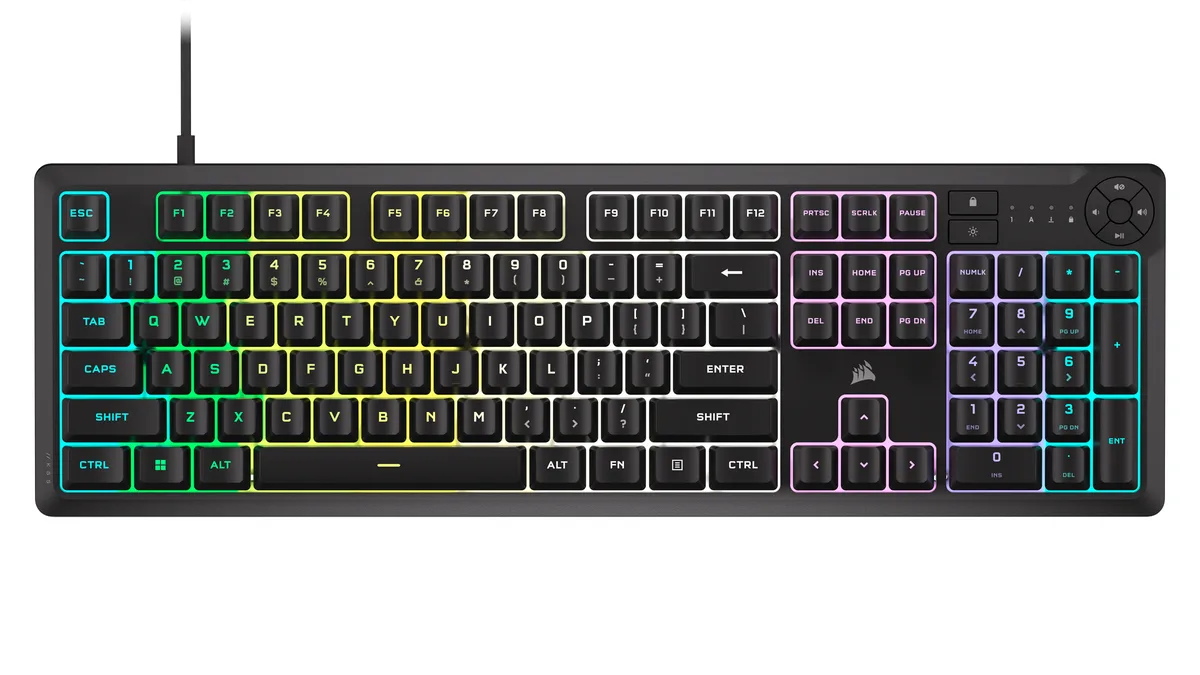 Corsair Corsair K55 CORE RGB CH-9226C65-NA gaming keyboard — 제품 사진