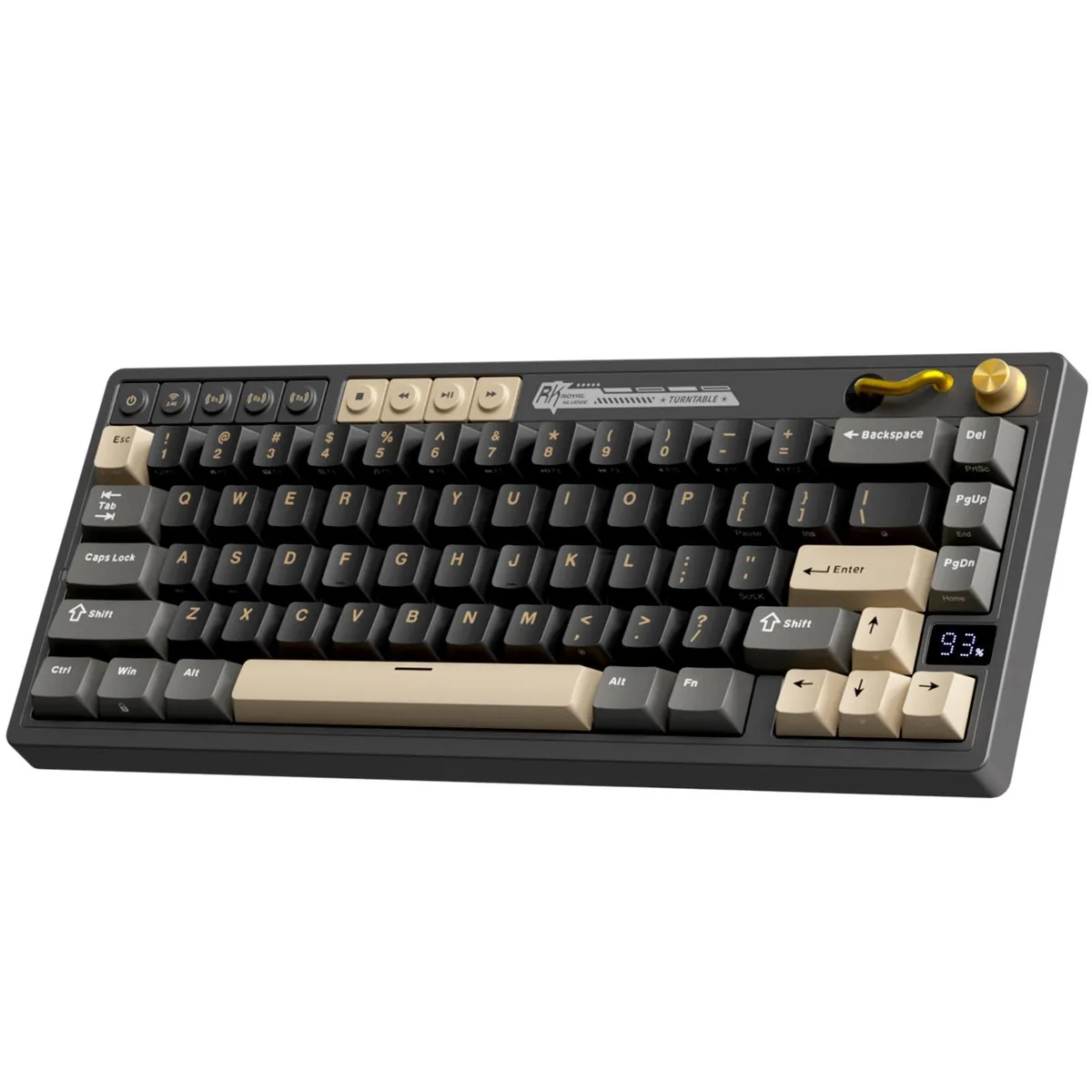 RK M65 65% Wireless Mechanical Gaming Keyboard Black — Produktfoto