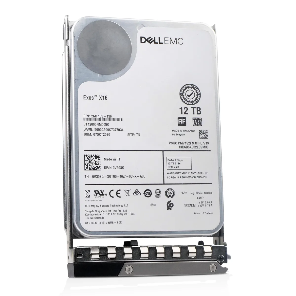 DELL DELL 0V308G 12TB 7200RPM SATA 3.5" internal hard drive — toote foto
