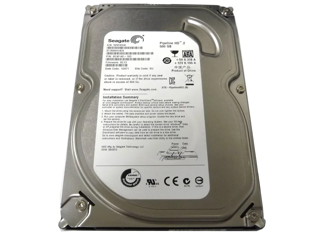 Seagate Seagate ST3500414CS 500 GB 3.5" 5900 RPM 16 MB SATA internal hard drive — photo du produit
