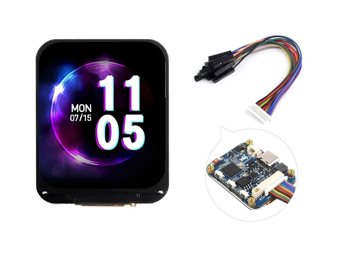 LORDWORLD LORDWORLD ESP32-S3 1.69inch LCD Development Board 240×280 65K Color Accelerometer Gyroscope — 商品写真