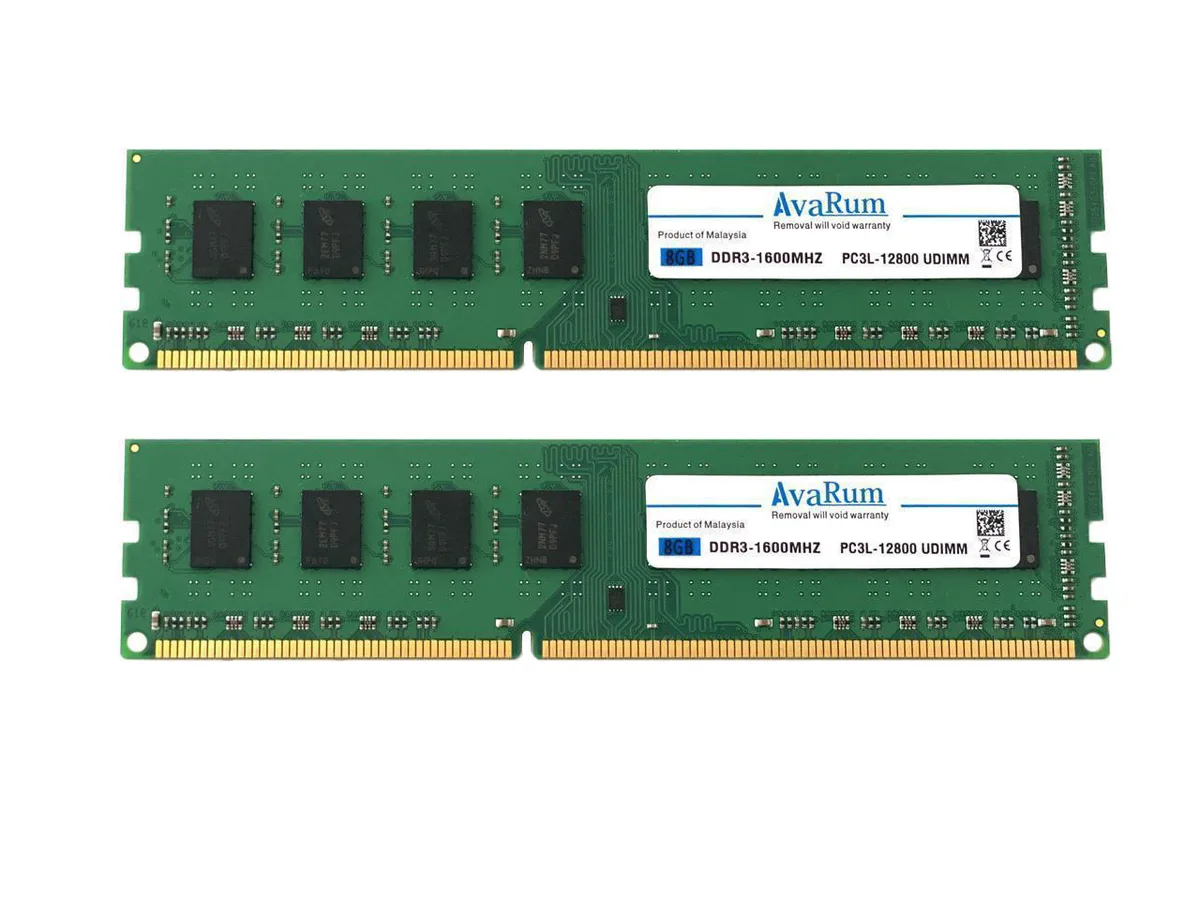 Avarum Avarum 16GB (2x8GB) DDR3L 1600 CL11 1.35V 240-Pin UDIMM memory upgrade — fotografia produktu