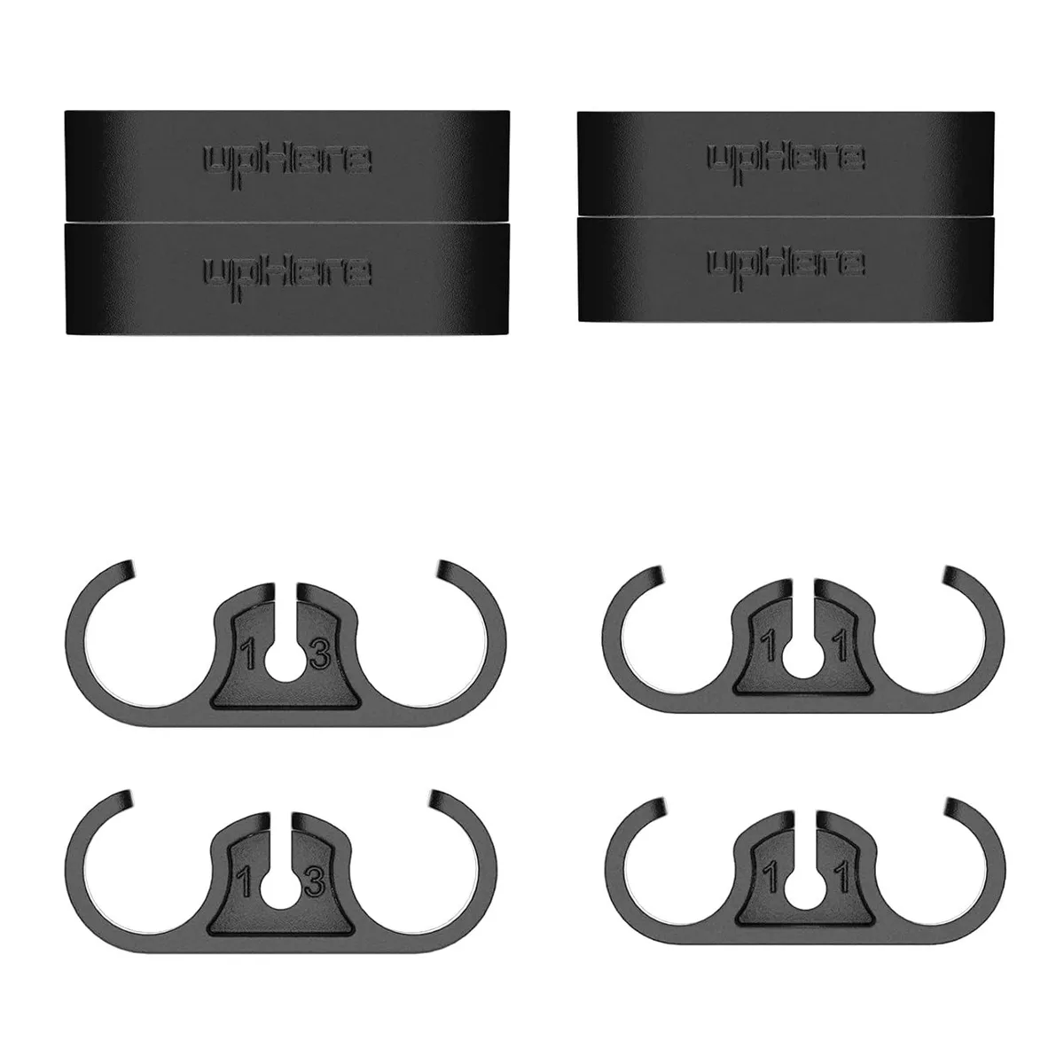 BFKK BFKK Tube Combs 8 Pieces 11mm 13mm Black — photo du produit
