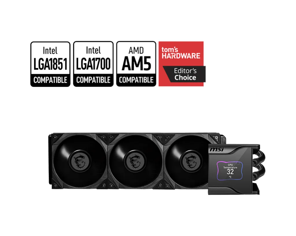 MSI MSI MEG CoreLiquid S360 360mm liquid cooler — product photo