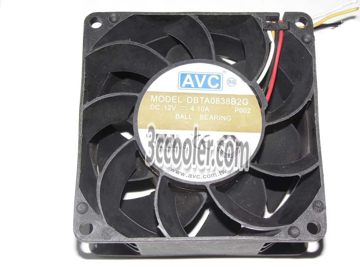 OEM Industries OEM Industries DBTA0838B2G 80x38mm 12V 4.1A 4-wire CPU cooler — fotografia produktu