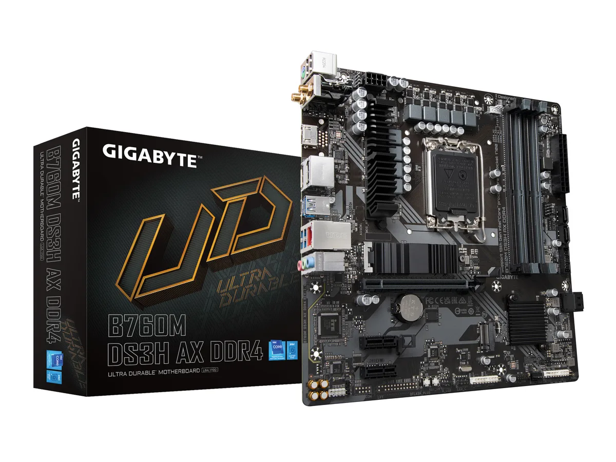 GIGABYTE GIGABYTE B760M DS3H AX DDR4 Intel motherboard — product photo