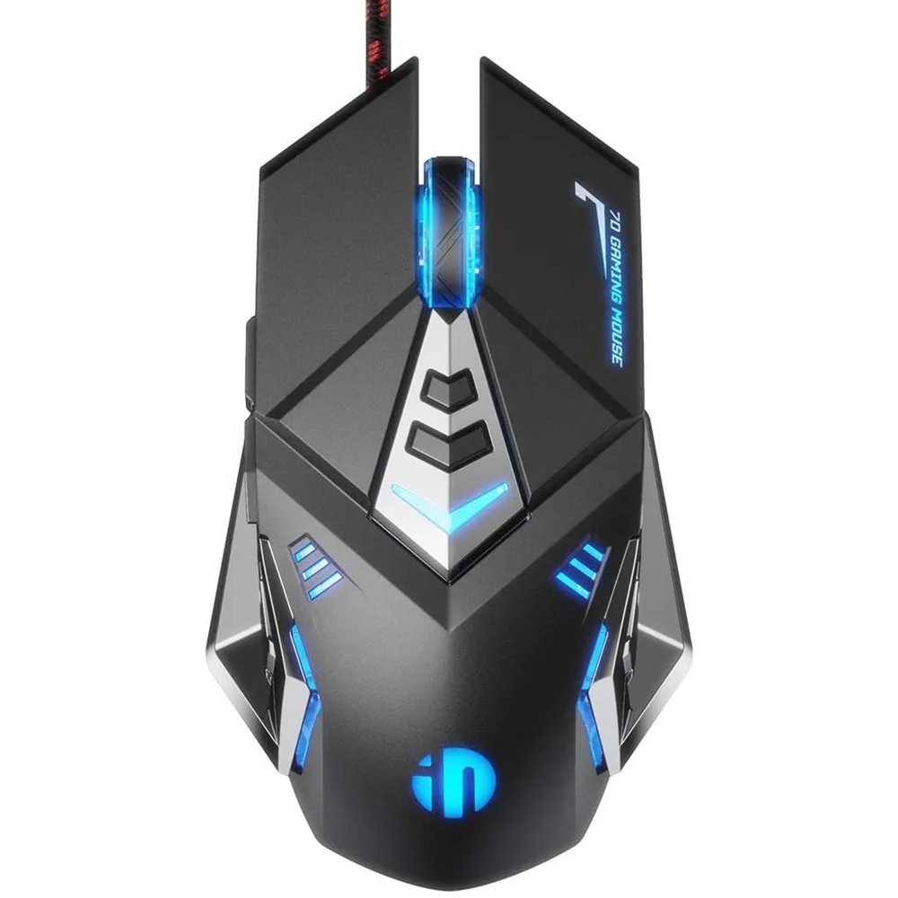 IHDAPP IHDAPP Gaming Mouse 4800 dpi 7 Buttons Black Wired Silent Click RGB — foto del producto