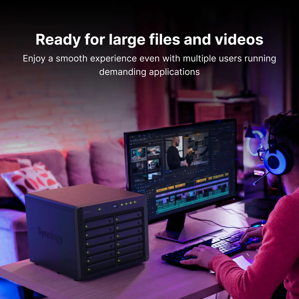 Synology Inc. Synology Inc. DS3622xs+ 12-Bay NAS 16GB DDR4 Xeon D-1531 2.2 GHz — toote foto