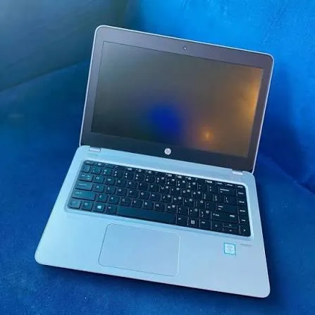 Silver 13.3 inch business laptop with webcam and multiple ports