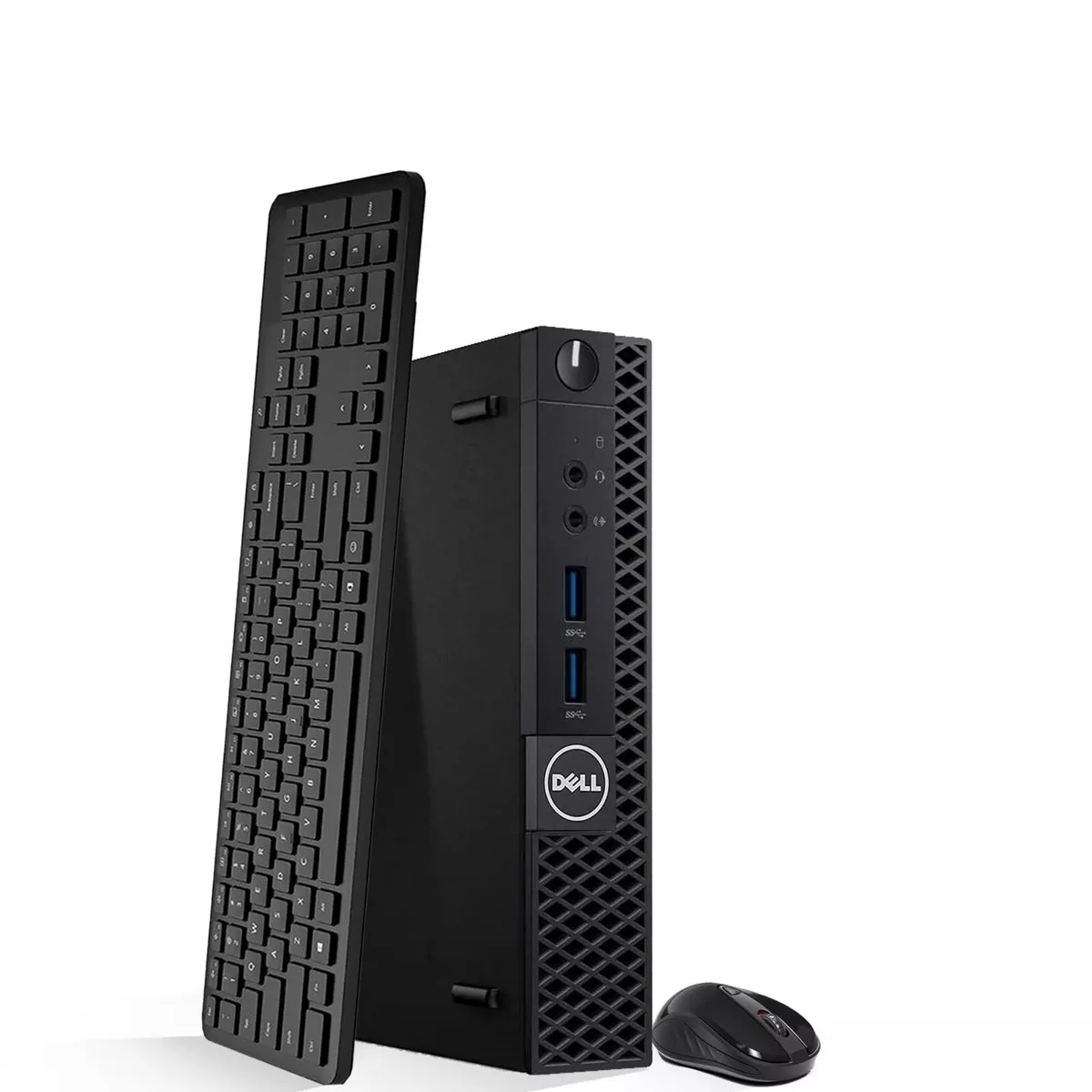 Small black Dell OptiPlex 3050 Tiny desktop computer