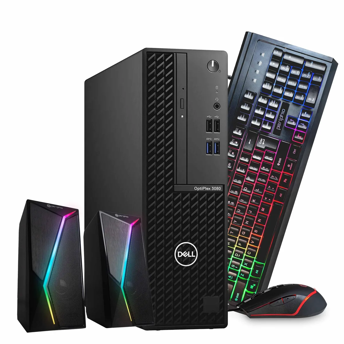 DELL DELL OptiPlex 3080 desktop PC Core i7-10700 32GB DDR4 2TB SSD 2TB HDD Windows 11 Pro Quadro P620 RGB speaker — product photo