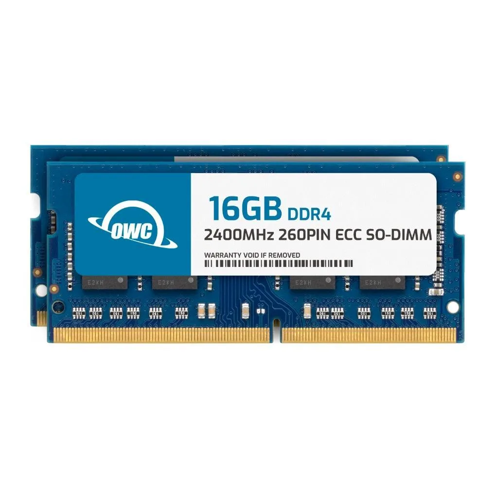 OWC OWC 32GB (2x16GB) DDR4 2400MHz CL17 ECC SODIMM 1.2V 260-pin laptop RAM — fotografie produktu
