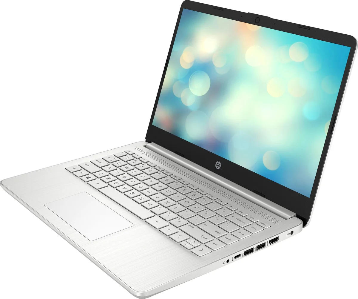 HP HP 14-fq0033dx laptop AMD Ryzen 3 3250U 8GB DDR4 128GB SSD 14" HD — ภาพสินค้า