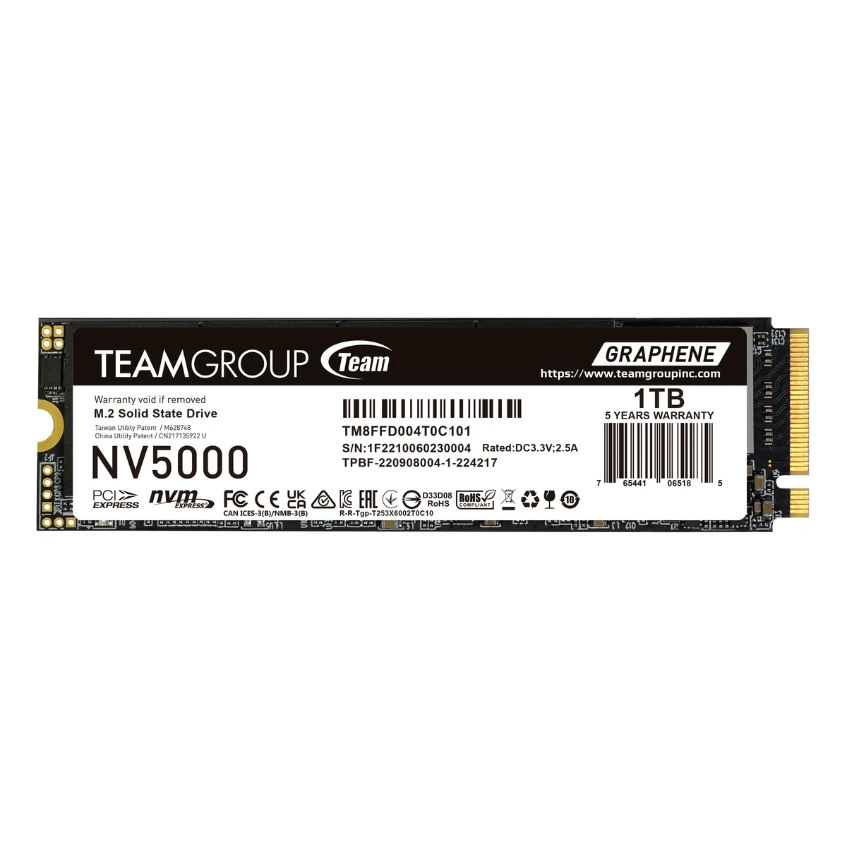 Team Group Team Group NV5000 TM8FGM001T0C101 1TB M.2 2280 internal SSD — product photo