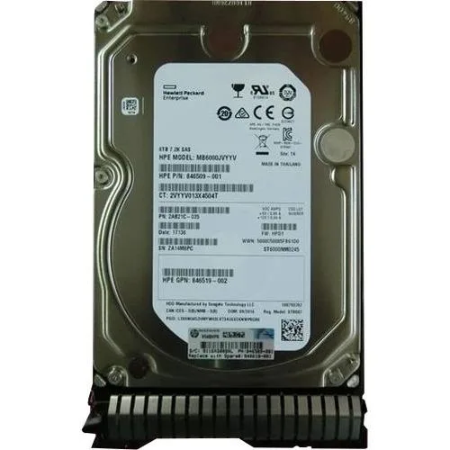HPE HPE 846610-001 Midline 6 TB 3.5" SAS 12Gb/s 7200 rpm internal hard drive — foto del producto