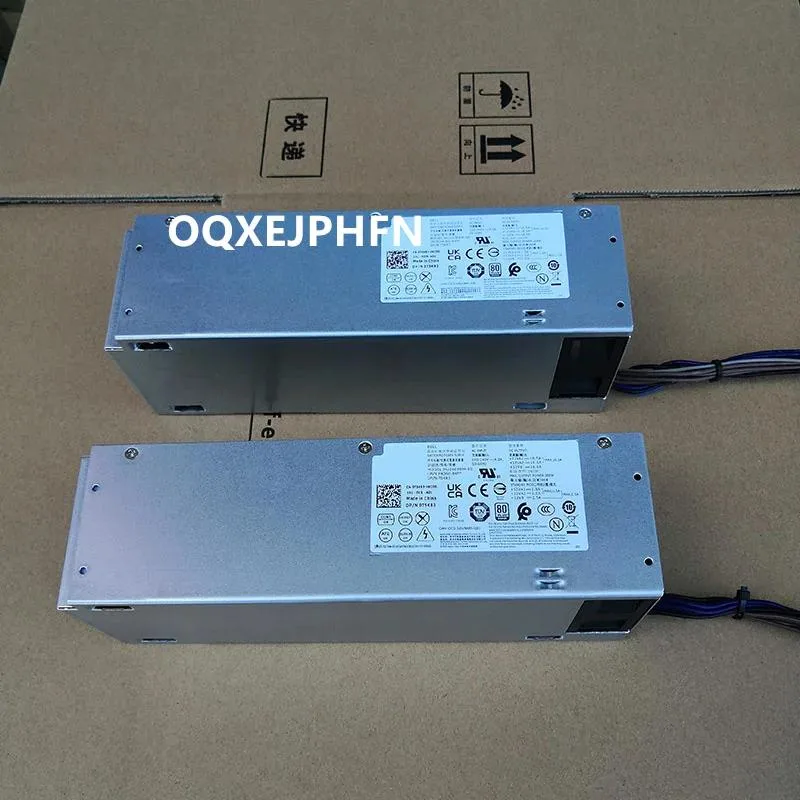 Rectangular ATX power supply unit with matte black finish and 6-pin connector visible