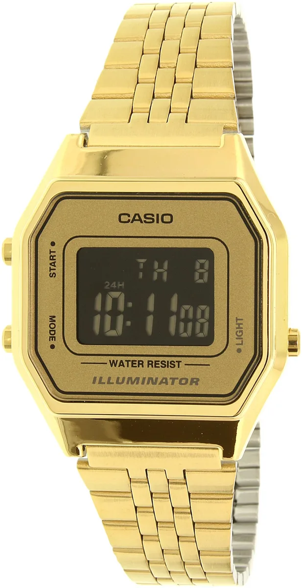 CASIO CASIO LA680WGA-9B watch 25 mm gold-tone stainless steel — product photo