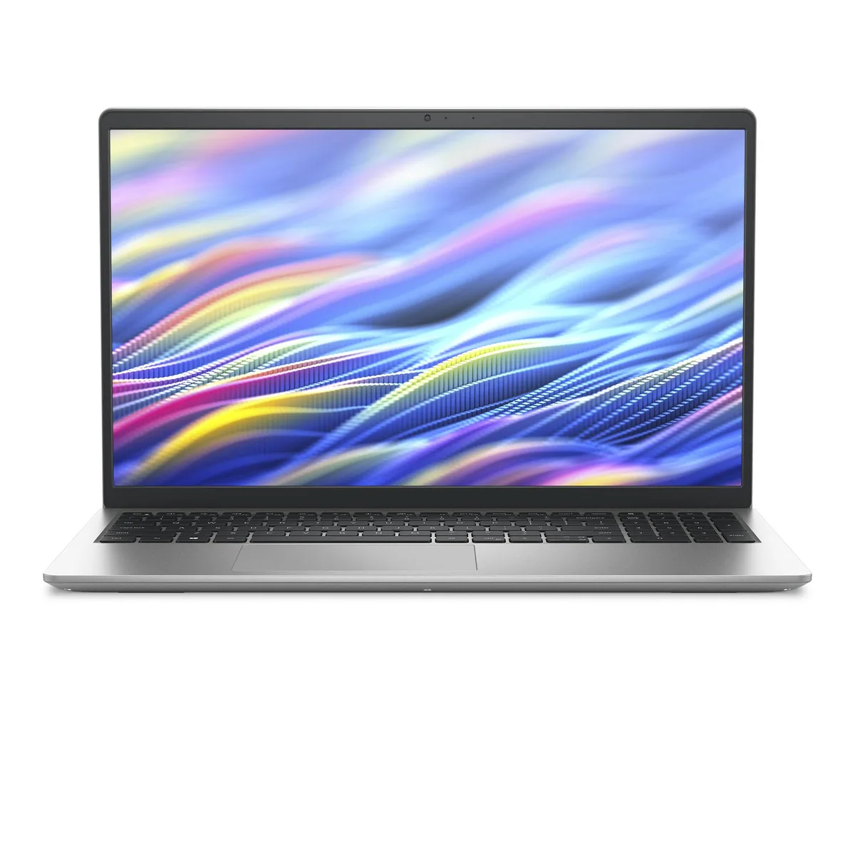 Platinum silver aluminium laptop, 15.6 inch non‑touch screen, backlit keyboard