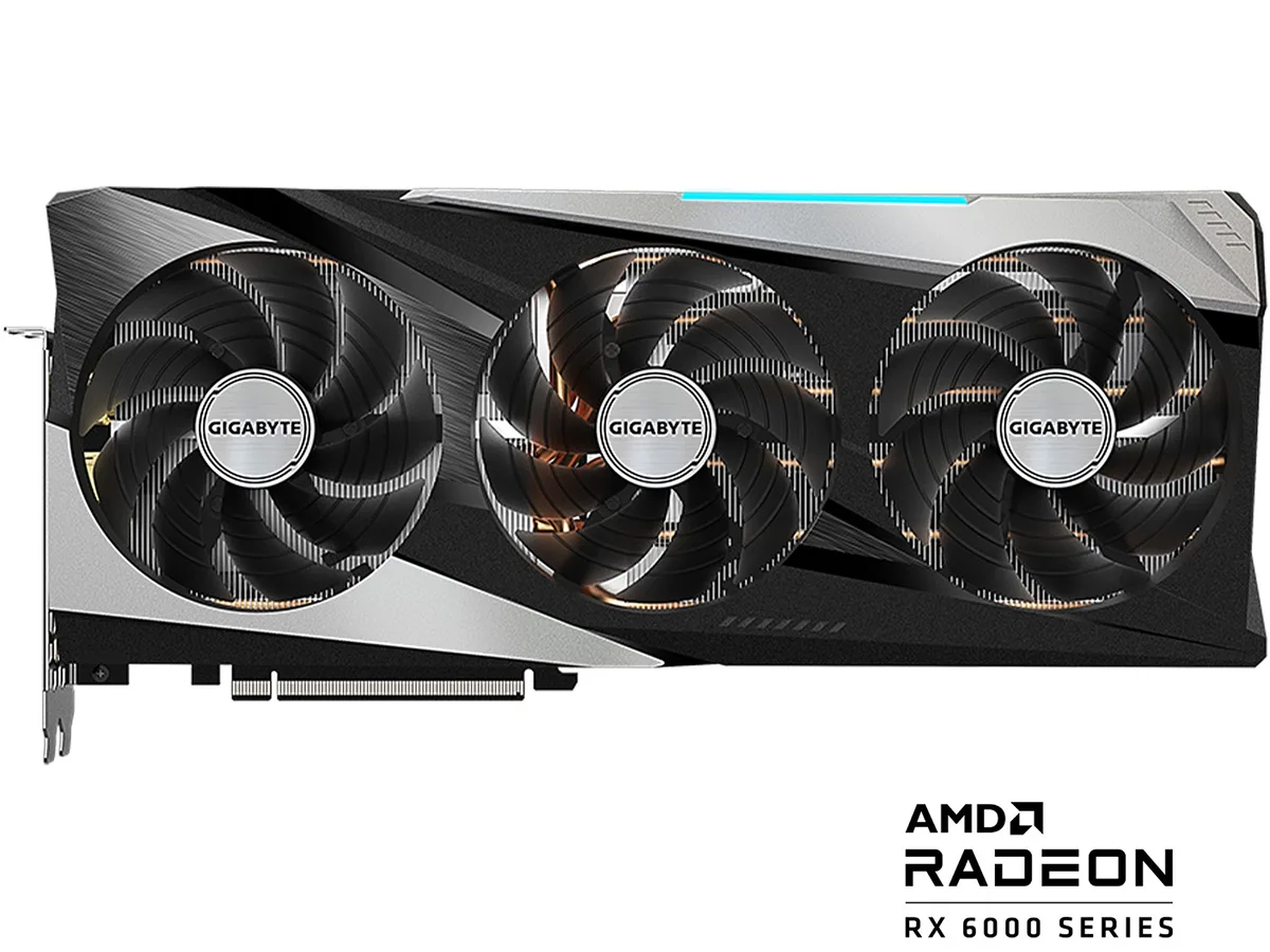 Gigabyte Radeon RX 6950 XT Gaming OC triple-slot graphics card with three-fan Windforce cooler