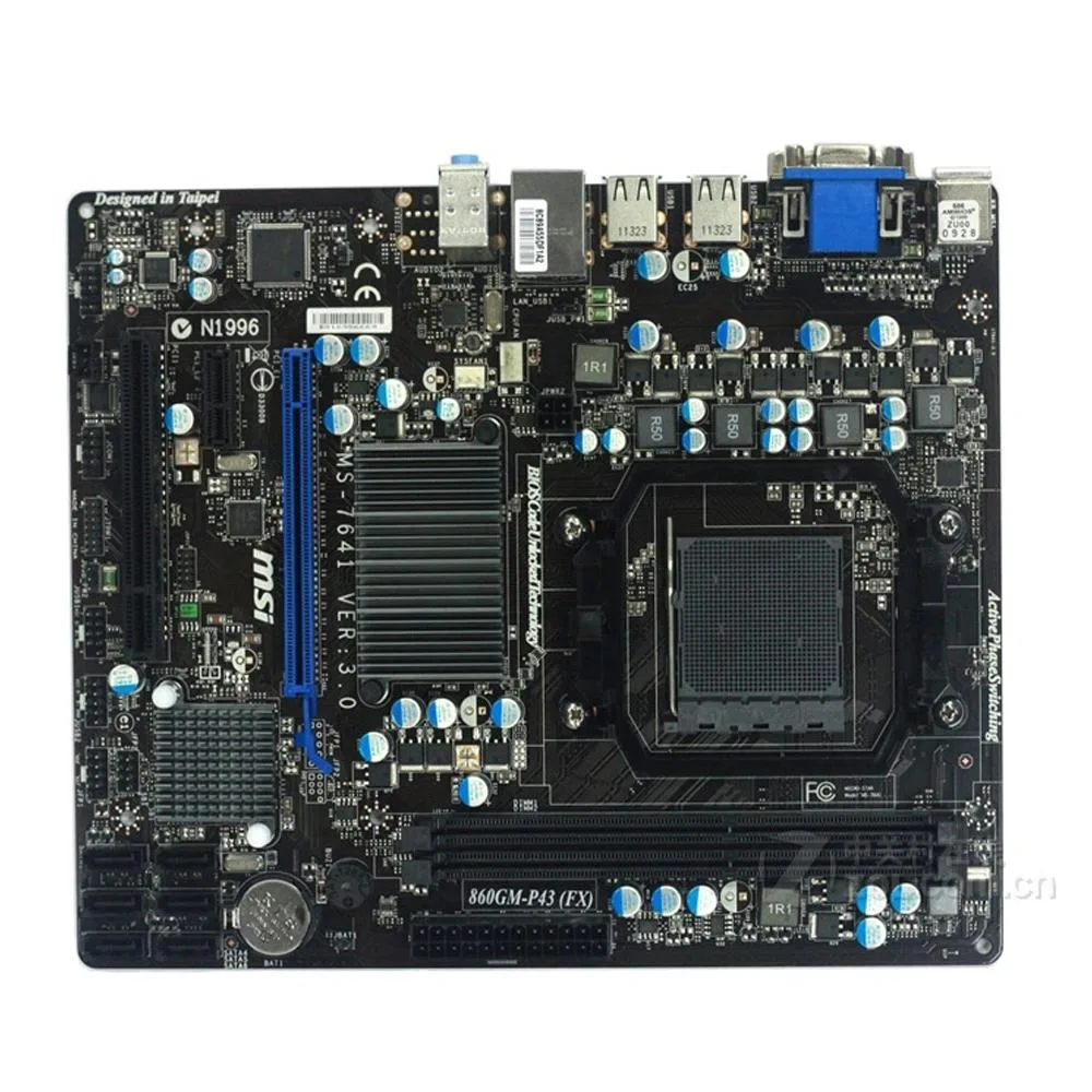 MSI MSI 860GM-P43(FX) AMD 760G AM3+ DDR3 16GB Micro ATX Motherboard — product photo