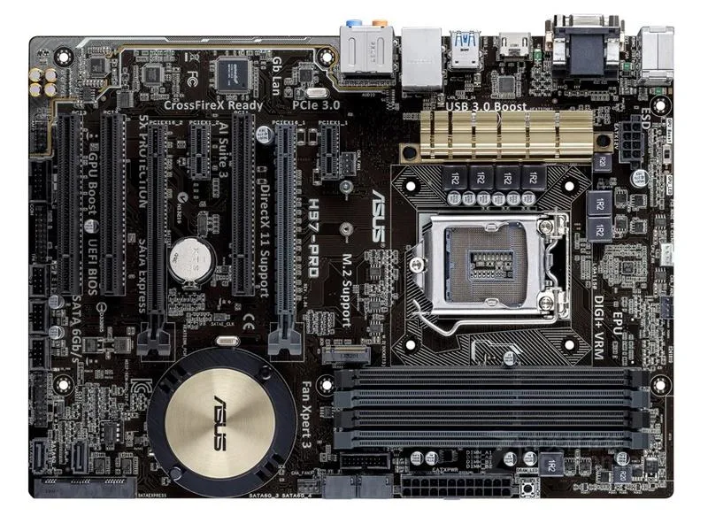 ASUS ASUS H97-PRO LGA 1150 Intel H97 DDR3 32GB ATX Intel motherboard — photo du produit