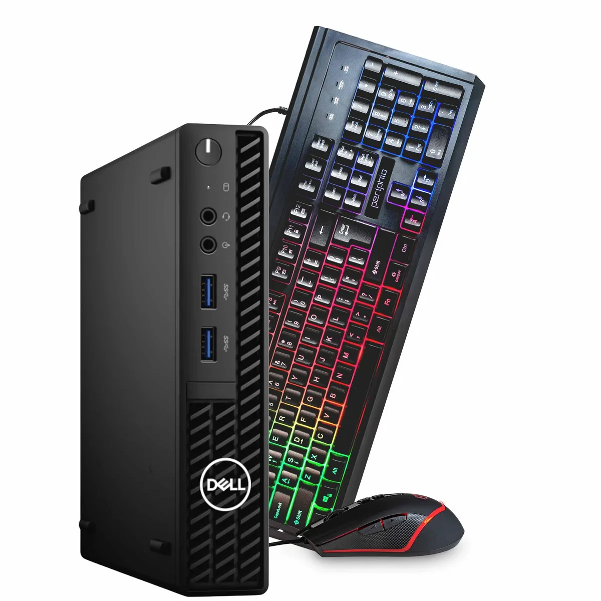Small black Dell OptiPlex 3090 Mini PC desktop computer