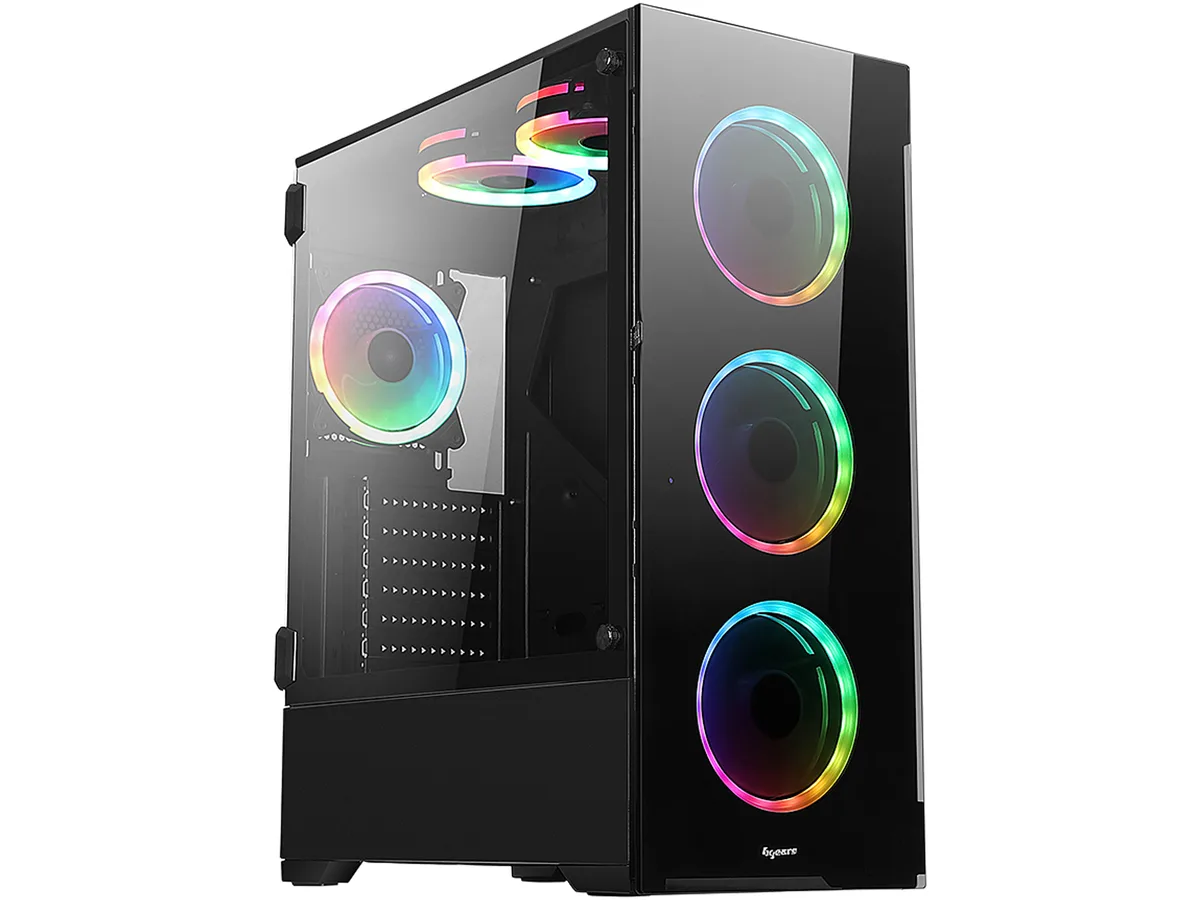 BGears BGears b-Voguish-RGB Black PC Case 6 x 120mm ARGB Fan — product photo
