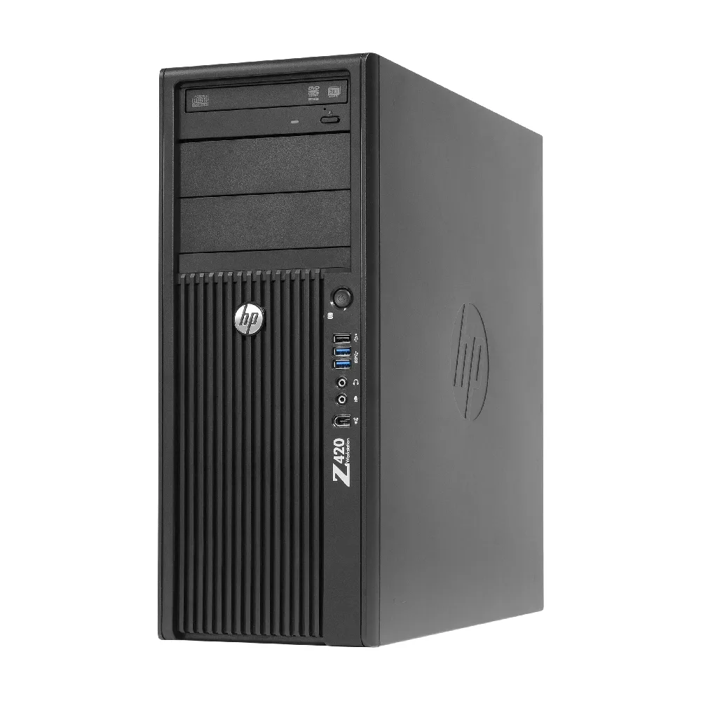 HP HP Z420 Workstation Xeon E5-1603 2.8GHz 4GB DDR3 320GB SATA DVD Windows 10 Pro 64 — ภาพสินค้า