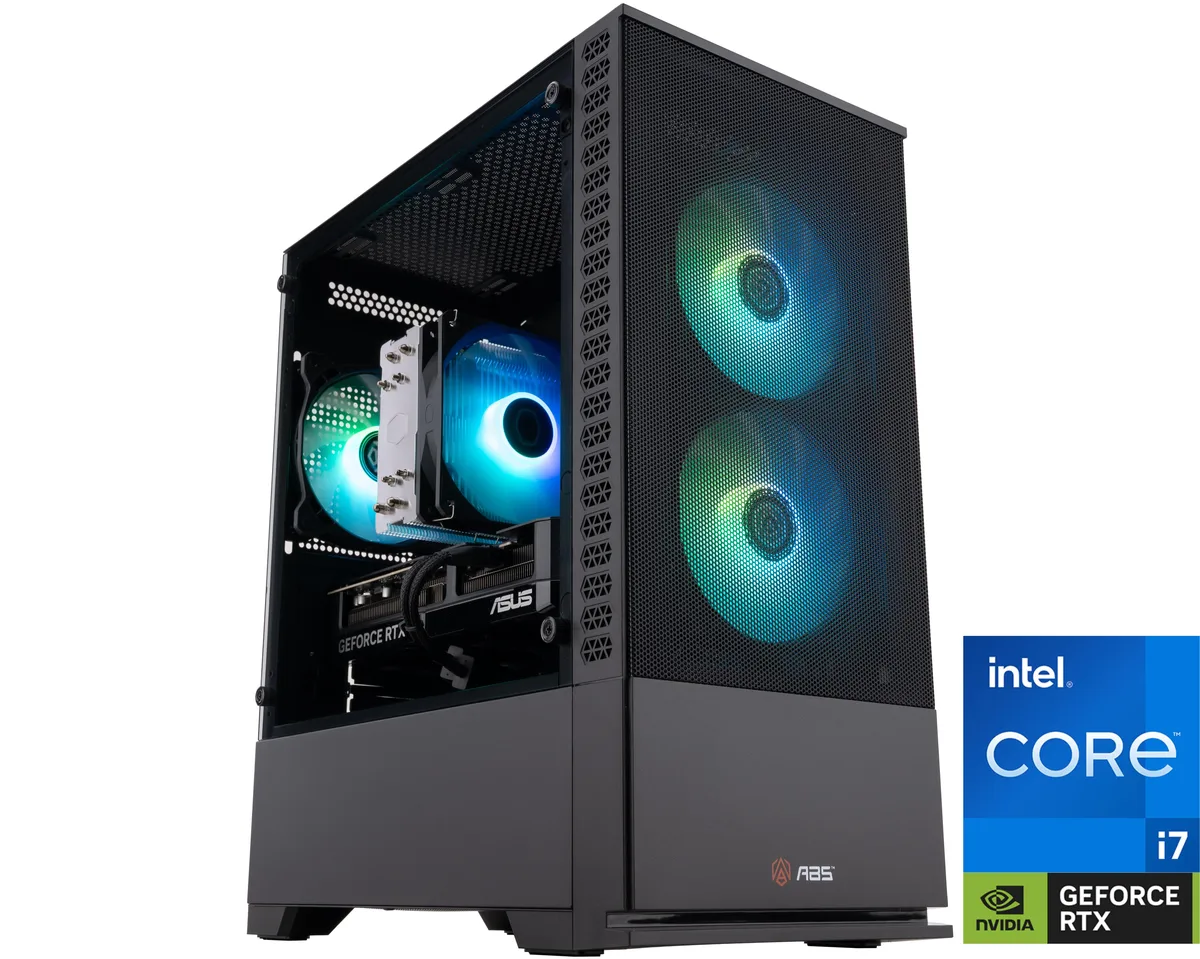 ABS ABS C1A47N57R1 gaming PC i7-14700F RTX 5070 12GB 32GB DDR4 1TB NVMe — product photo