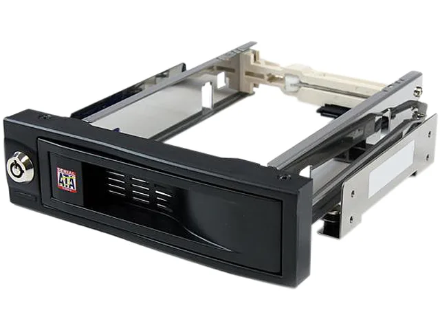 STARTECH STARTECH HSB100SATBK 5.25in Trayless Hot Swap Mobile Rack for 3.5in SATA Drive ssd accessory — zdjęcie produktu