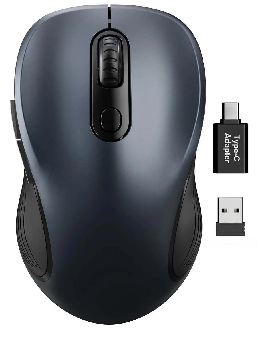 Trueque Wireless Gaming Mouse 6-Button Space Gray 1600 DPI — 商品写真