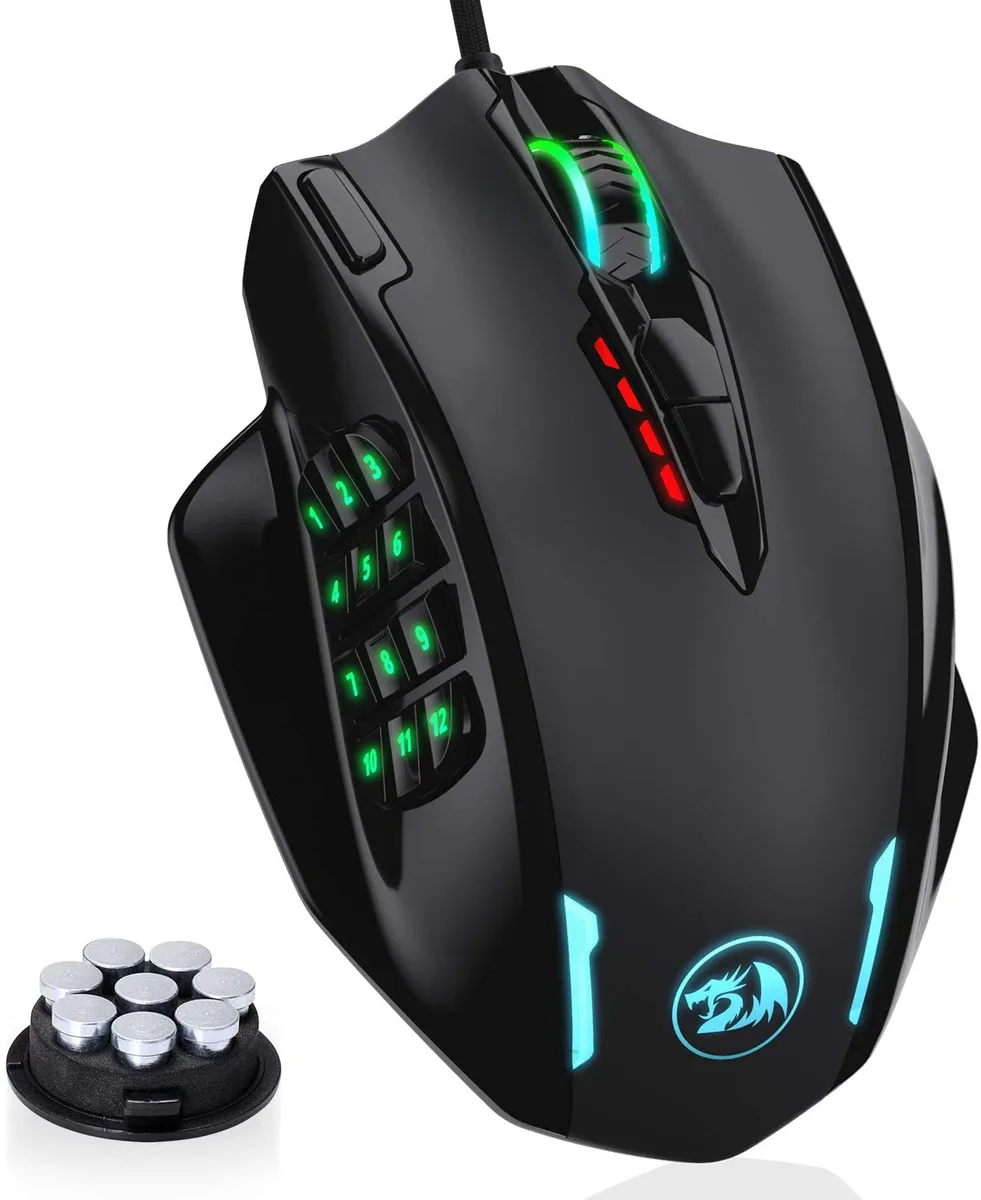Redragon Redragon M908 Impact 12400 DPI Wired Gaming Mouse 18 Buttons — fotografia produktu