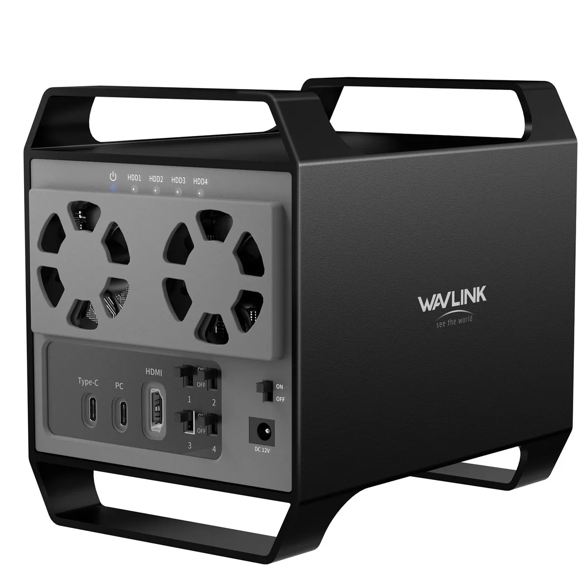 Wavlink Wavlink RapidFire H4-K35284A 4-bay SATA drive enclosure — product photo