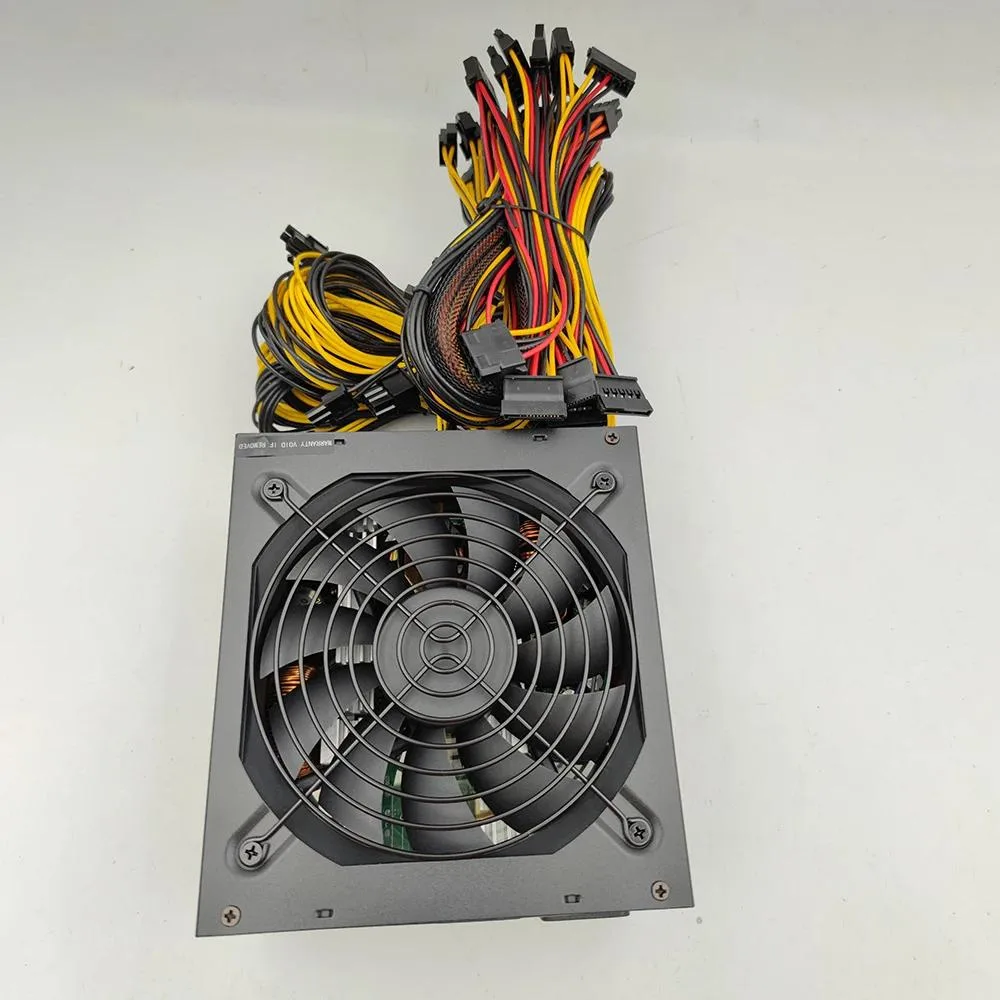 KHACHIMO KHACHIMO LX1800W power supply 1800W 180-240V 20+4PIN 4+4PIN 6+2PIN×16 SATA×8 — product photo