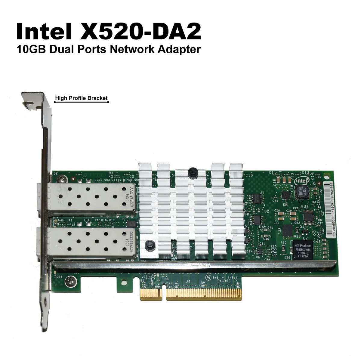 Intel Intel X520-DA2 10Gb Dual Port SFP+ Network Card — produktfoto