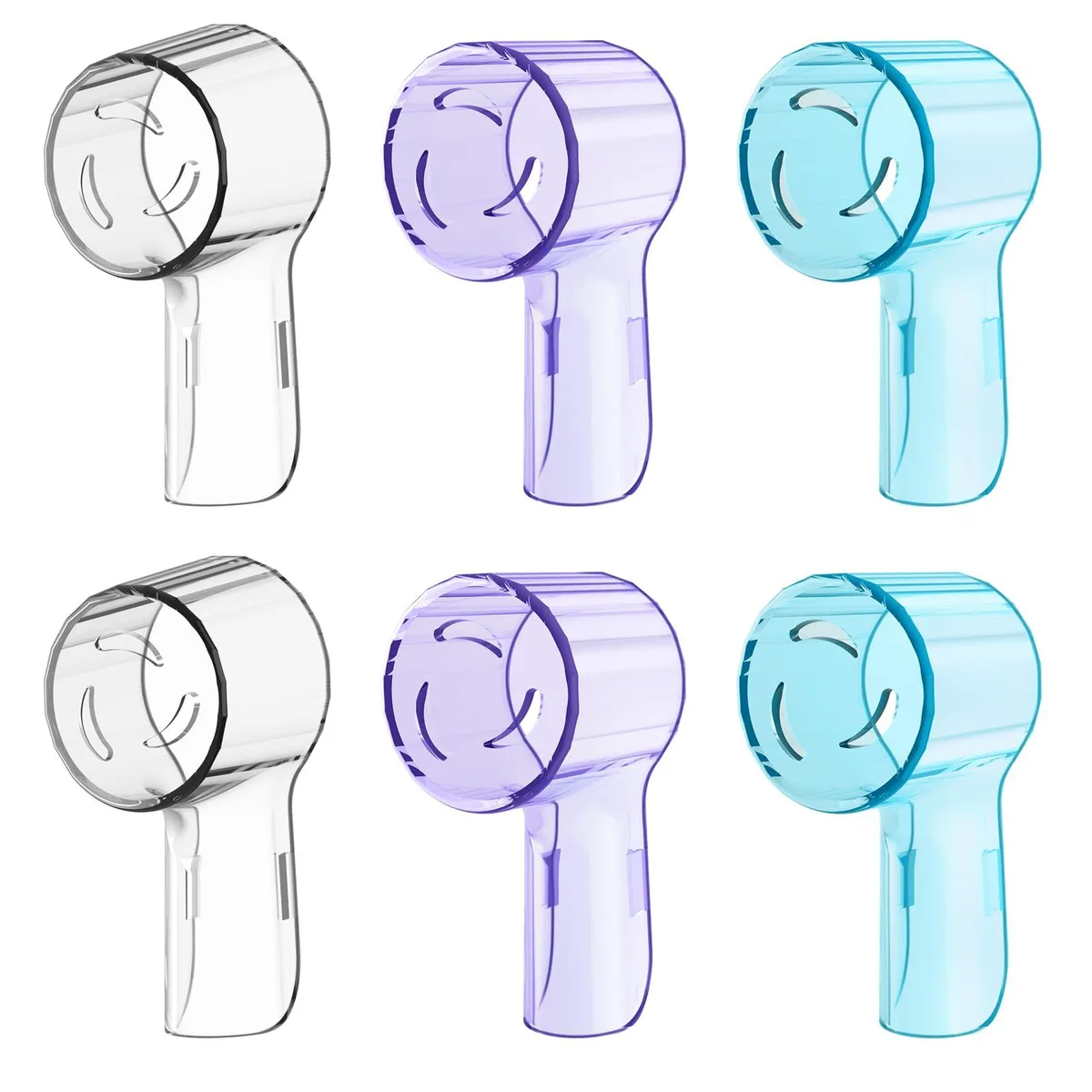 HSYTEK Oral-B iO/Pro Toothbrush Head Covers 6 Pack Mixing Colors — product photo