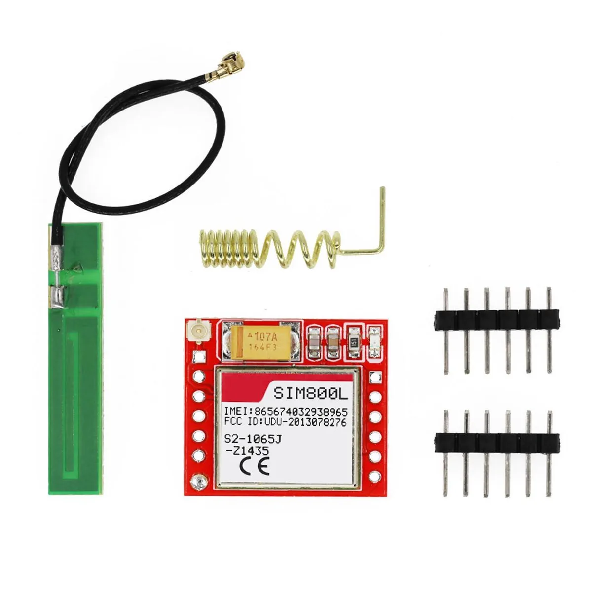 DUTTY D-001 SIM800L GPRS Development Board Quad Band 850/900/1800/1900MHz 3.7-4.2V — produktfoto