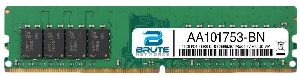 Brute Networks Brute Networks 16GB DDR4-2666 ECC UDIMM CL15 1.2V Dell AA101753 — photo du produit