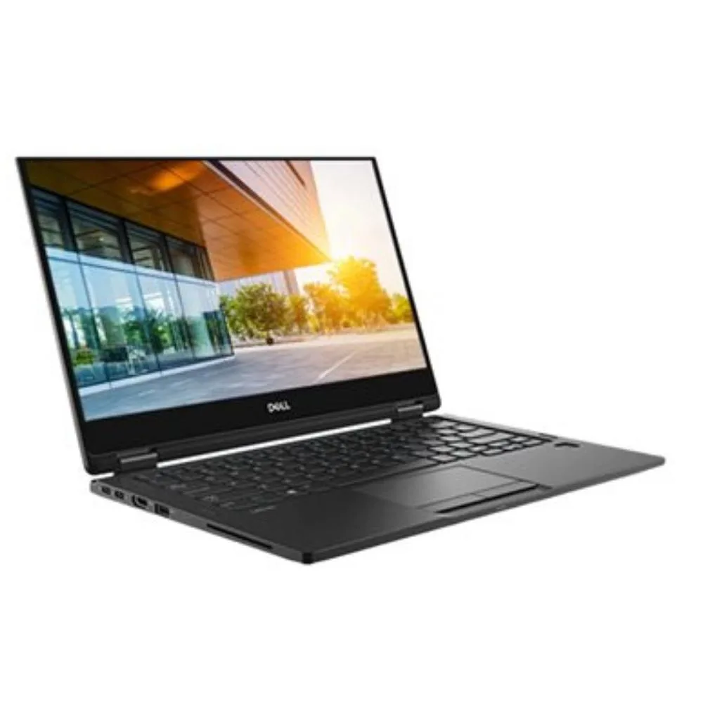 Black Dell Latitude 7390 2-in-1 laptop with 13.3 inch touchscreen display