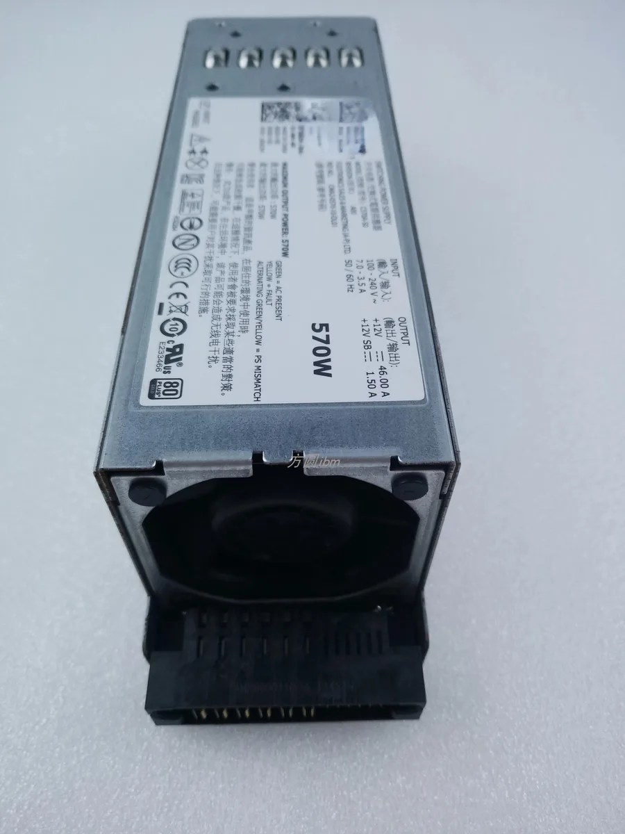 KHACHIMO KHACHIMO C570A-S0 RXCPH VPR1M 570W R710 T610 Server Power Supply — product photo