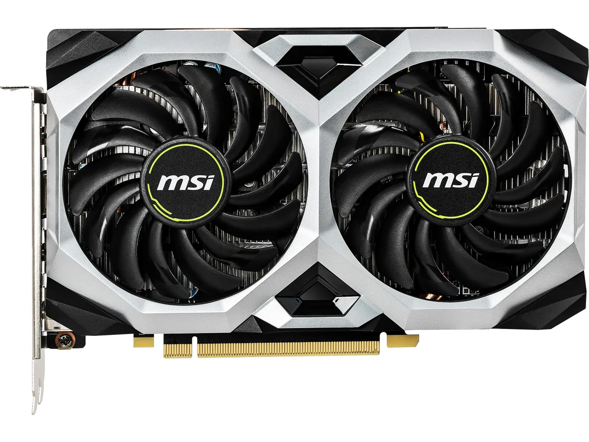 MSI GTX 1660 Ti Ventus XS dual-fan graphics card, black finish
