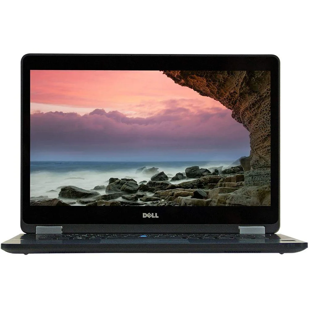 Refurbished Dell Latitude E7470 14.0-inch laptop, dark matte finish, non-touch screen, webcam above display