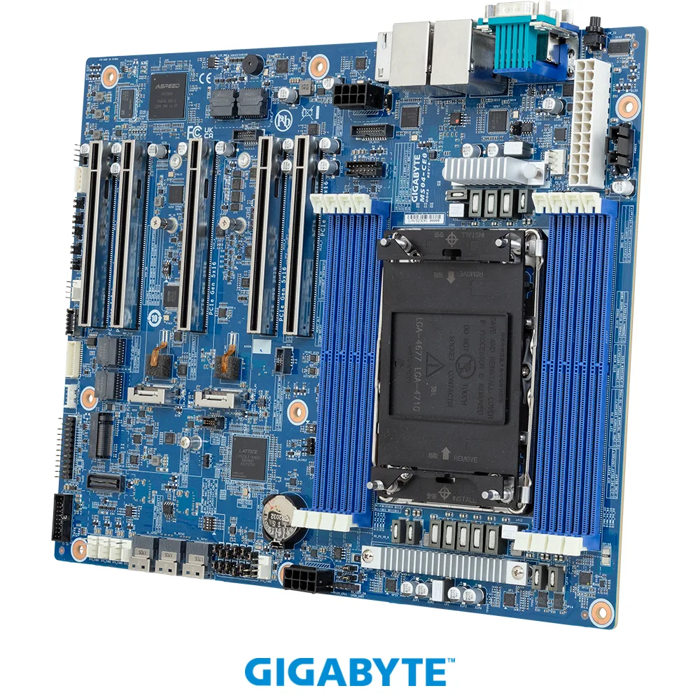 GIGABYTE GIGABYTE MS04-CE0 server motherboard LGA 4710 8-channel DDR5 8000 — produktfoto