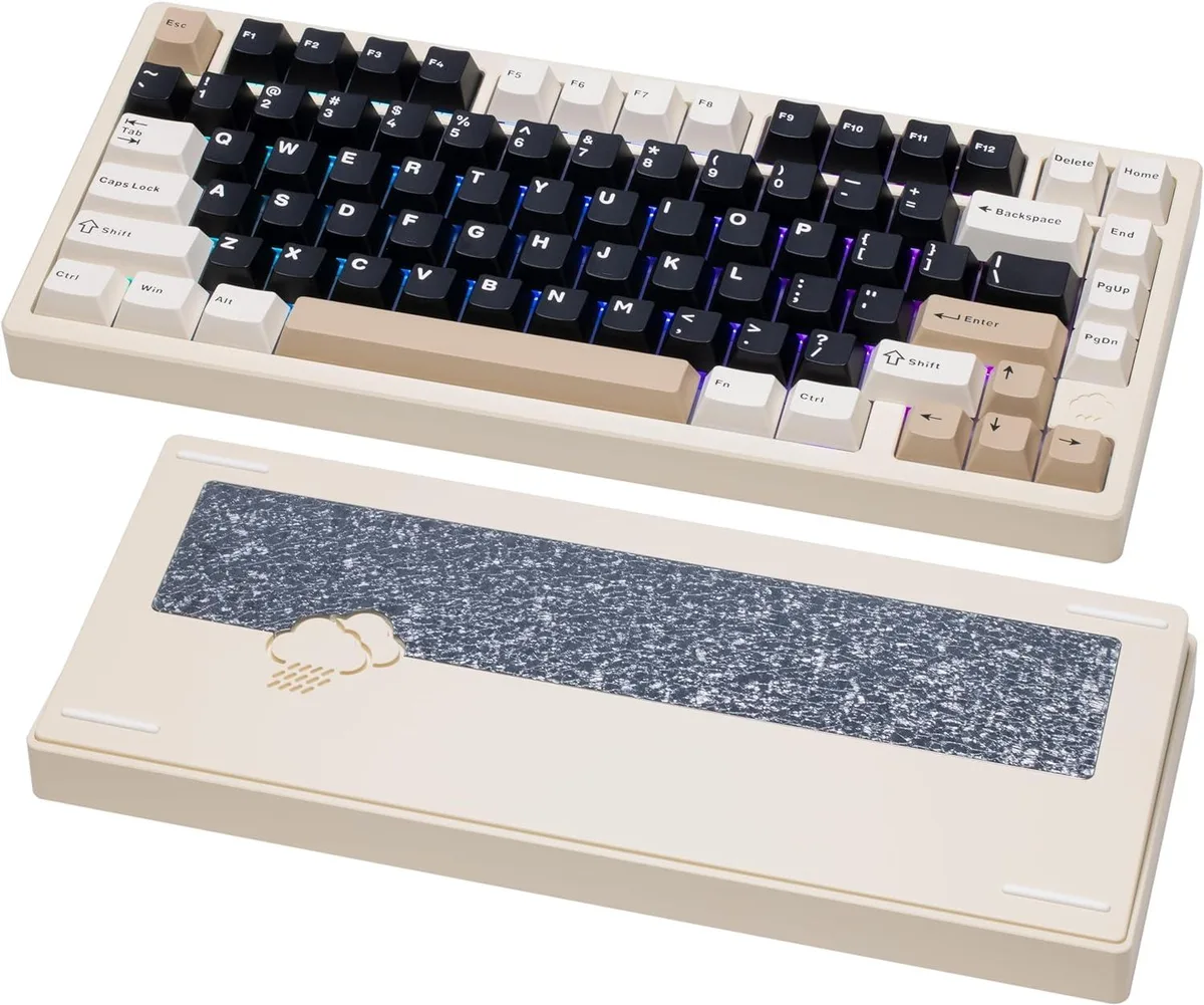BFKK BFKK Rainy75 75% Aluminum Mechanical Gaming Keyboard White — product photo