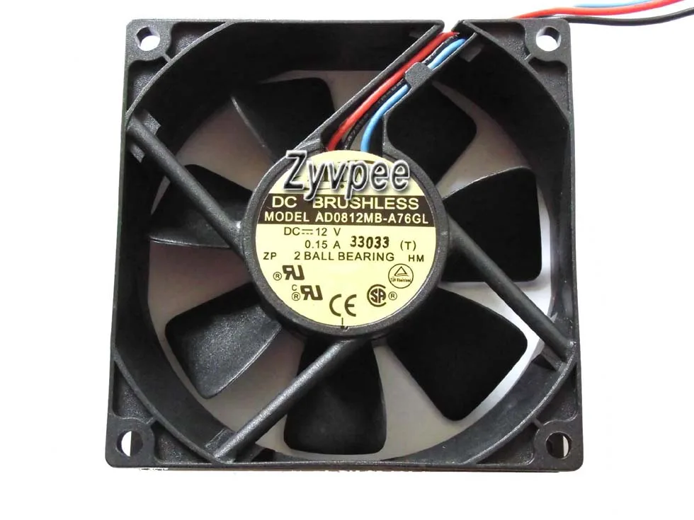 Zyvpee Zyvpee AD0812MB-A76GL 80×25mm 12V 0.13A 3-pin case fan — ภาพสินค้า
